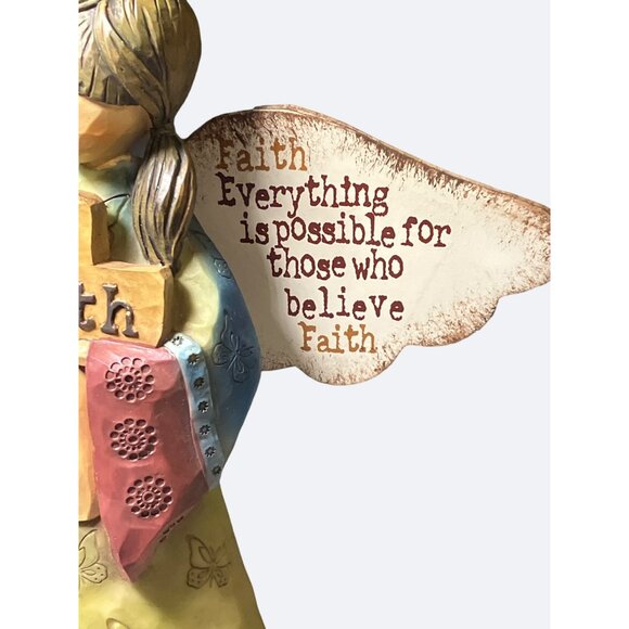 Carson Home Accents FAITH Angel by Robin Davis Studio 10 Inch - Picture 4 of 13